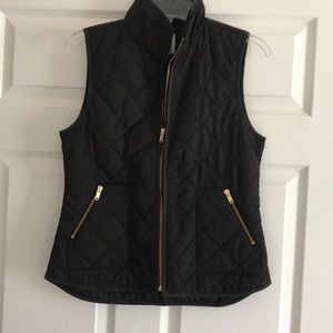 Black Quilted Vest